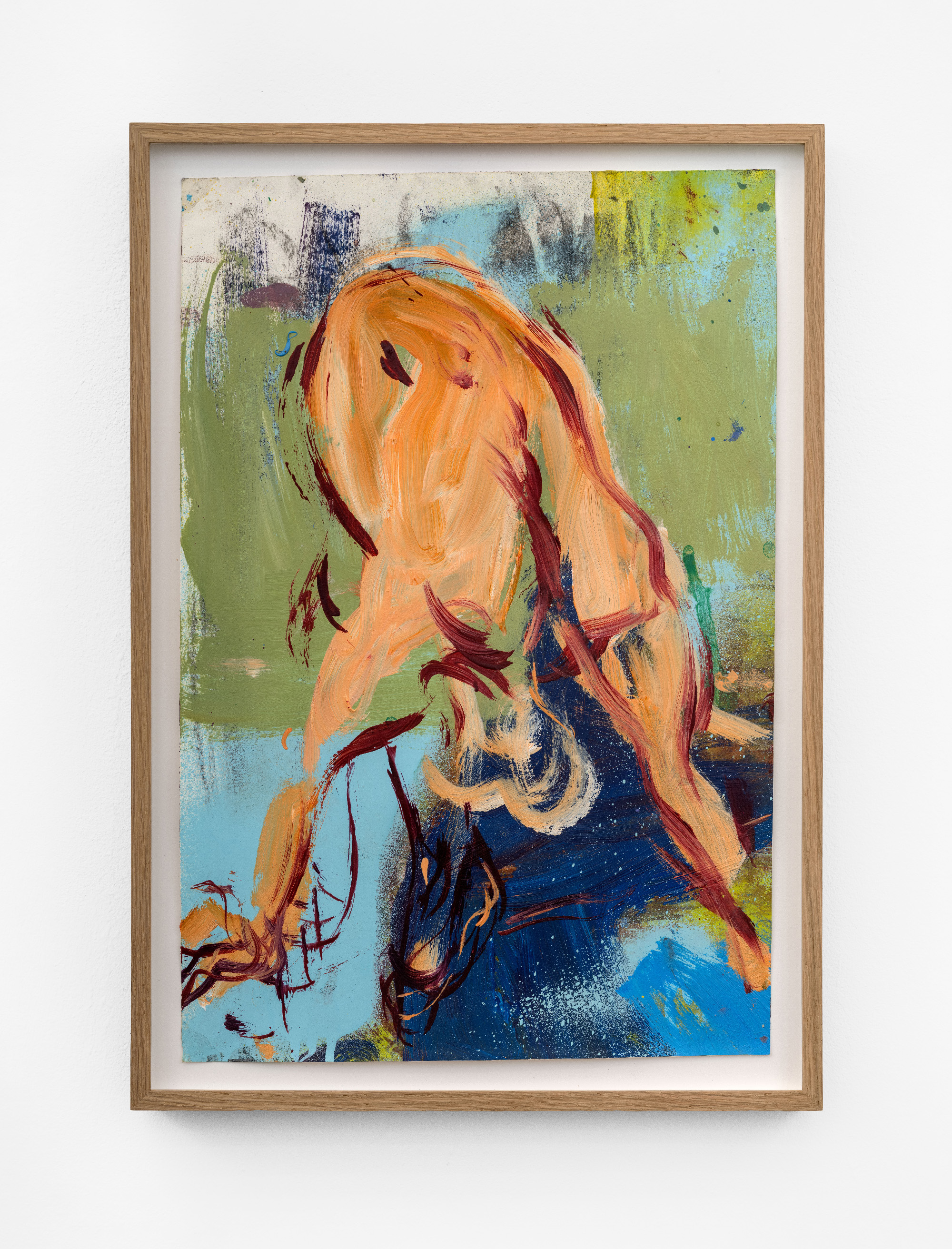 In My Inner Place, 49x34 cm, charcoal, acrylic spray and oil on canvas, 2026