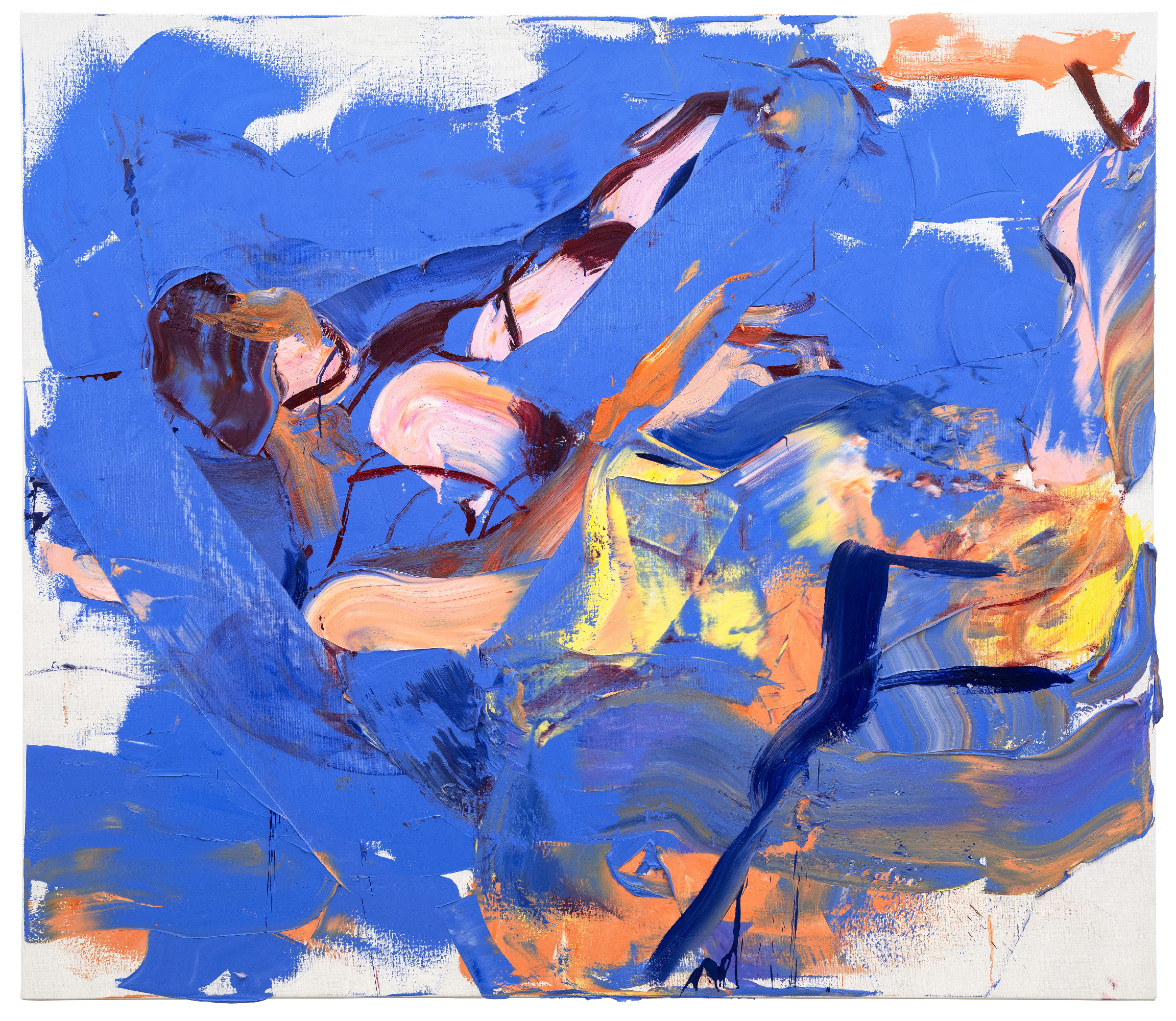 Floating Through Blue III, 190x140 cm, oil on canvas, 2026