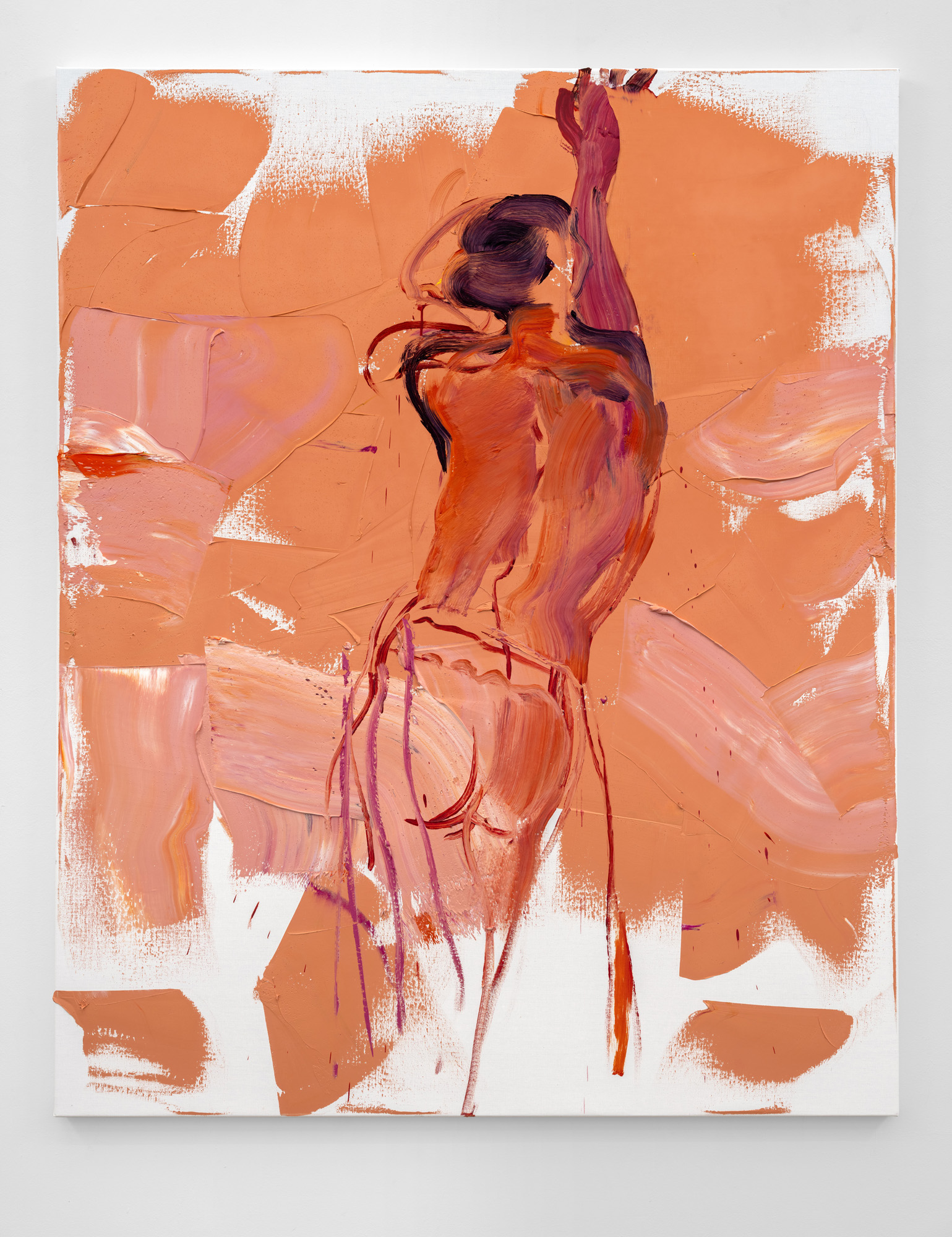 Back Into Orange Void II, 160x200 cm, oil on canvas, 2025