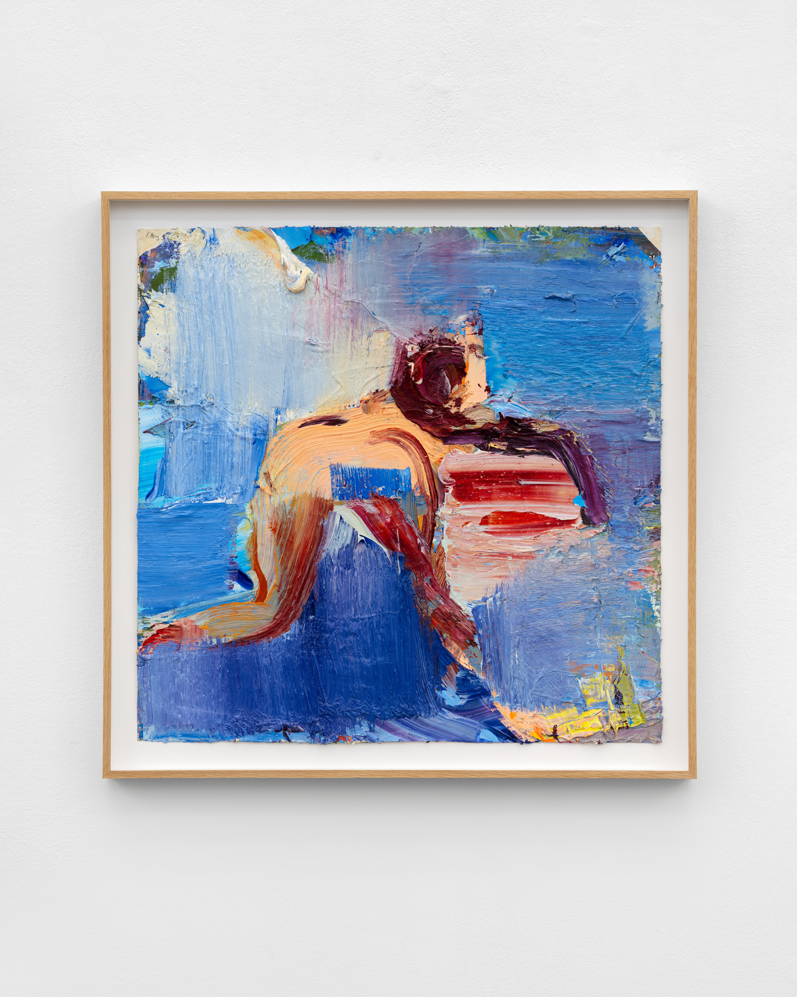 Looking For Rainbows, 72x73 cm, charcoal and oil on paper, 2025