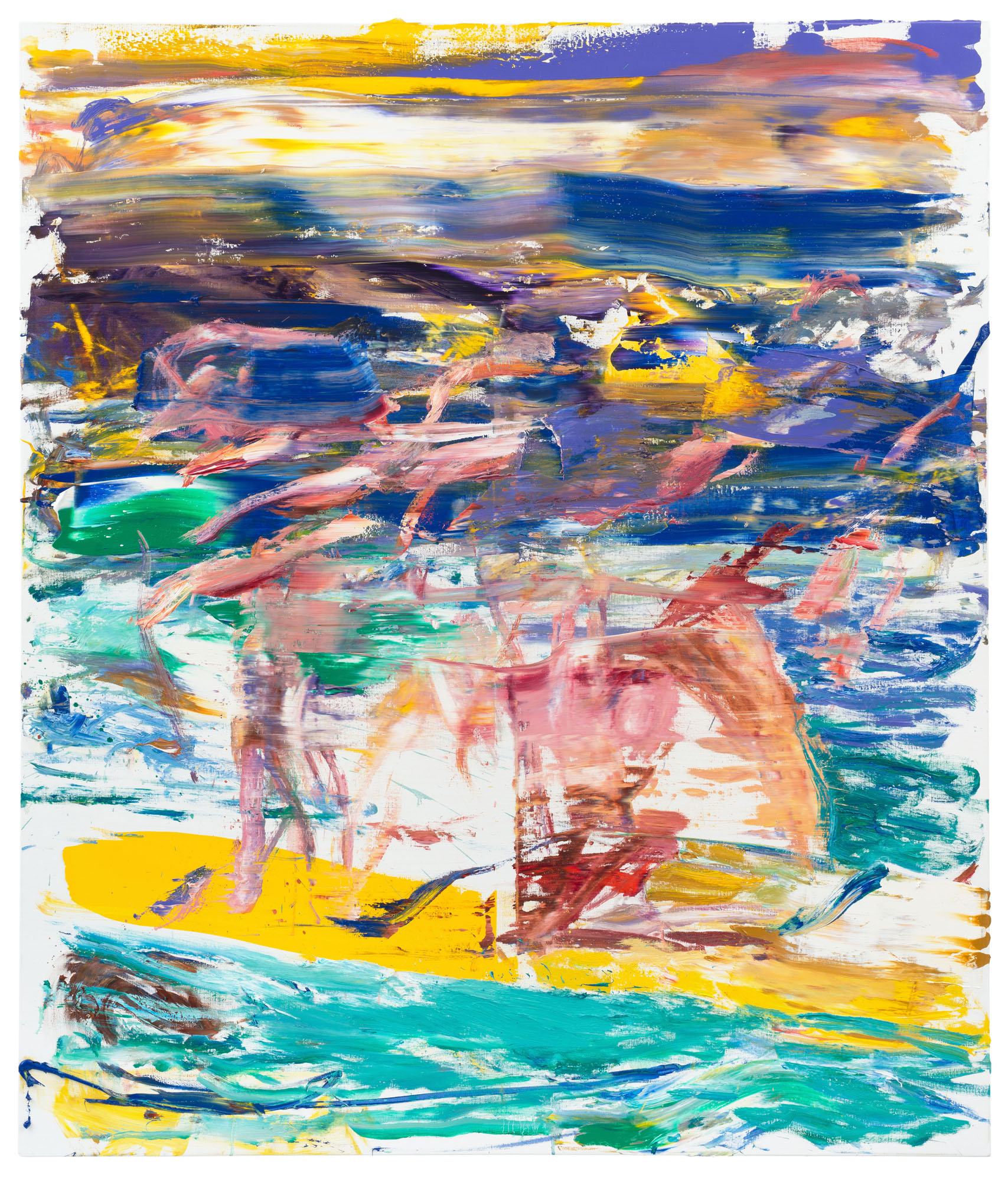 Purple Mountain I, 200x70 cm, oil on canvas, 2017